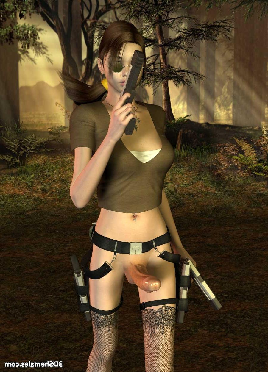 16P 3D dickgirl tomb raider