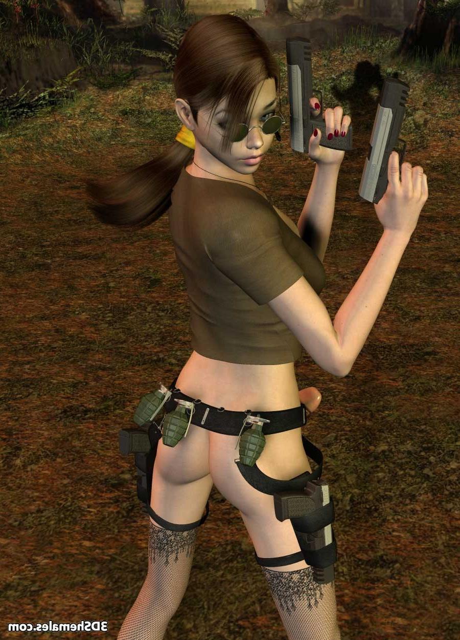 16P 3D dickgirl tomb raider