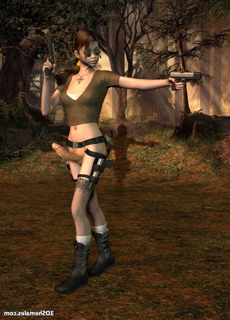 16P 3D dickgirl tomb raider