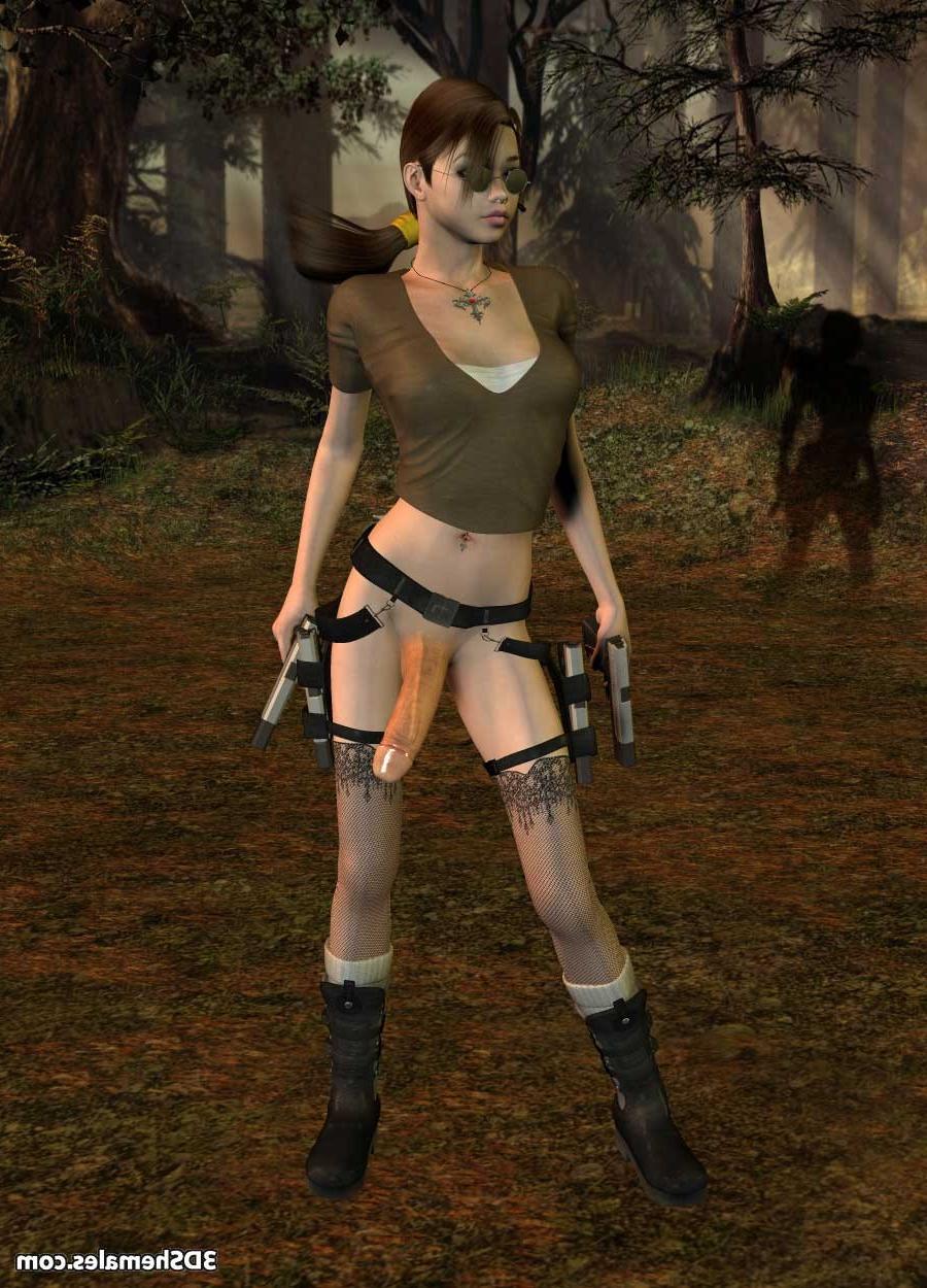 16P 3D dickgirl tomb raider