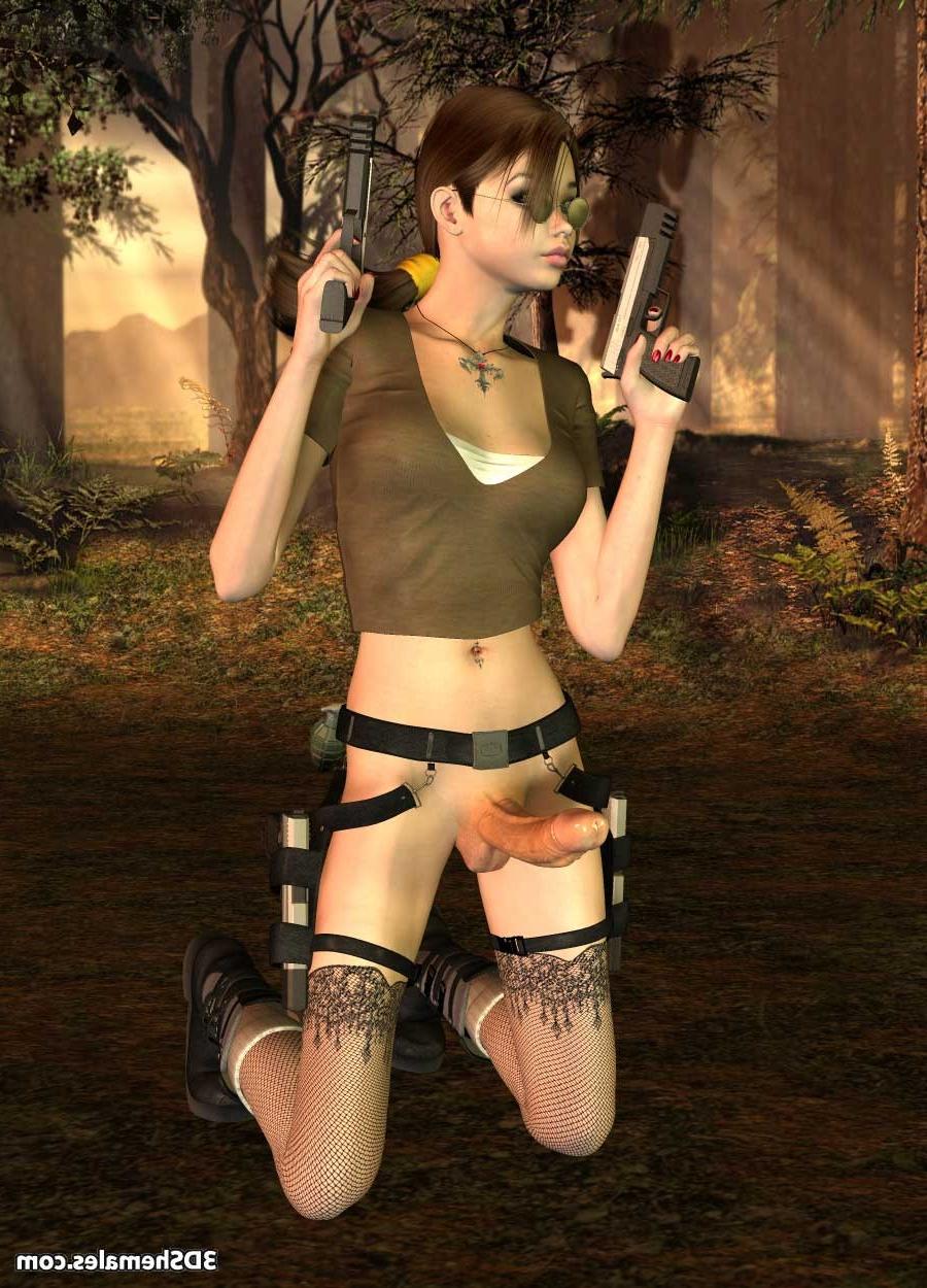 16P 3D dickgirl tomb raider