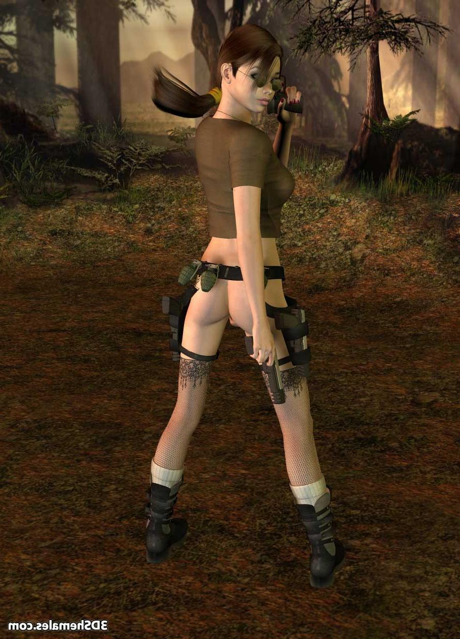 16P 3D dickgirl tomb raider