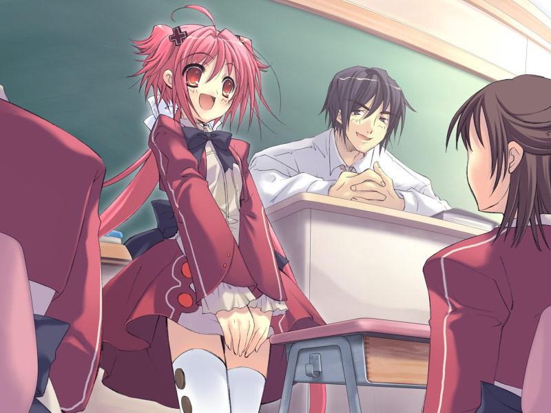 18P Raunchy little hentai schoolgirls in tight cotton panties