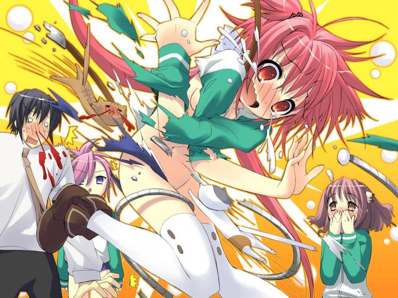 18P Raunchy little hentai schoolgirls in tight cotton panties