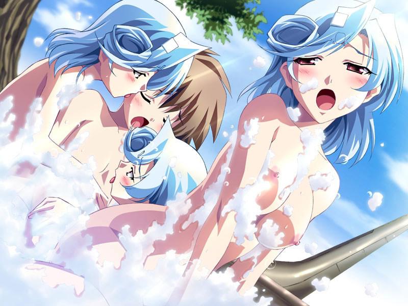 20P Strange teen hentai swimsuit models with nice round titties