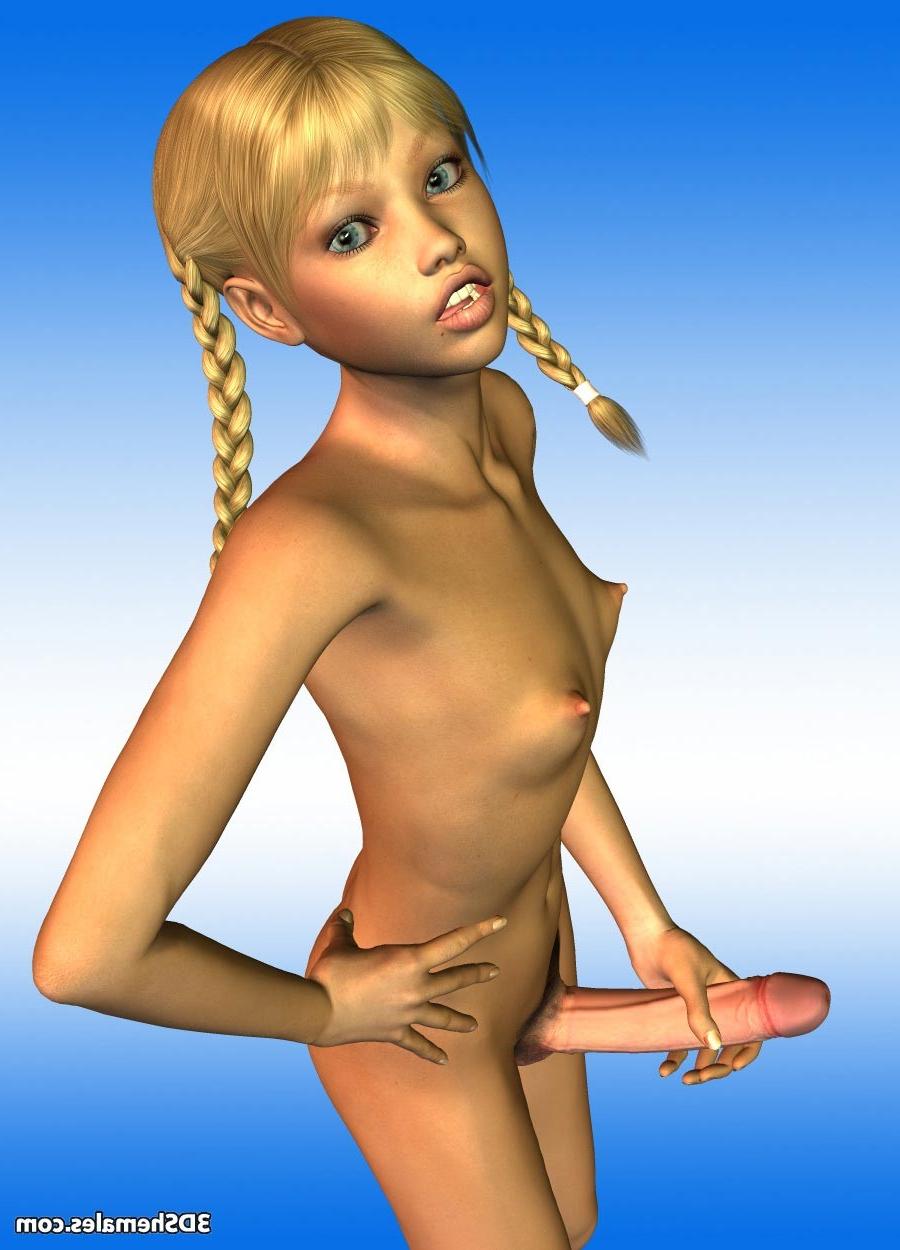 16P 3D dickgirl shemale cums
