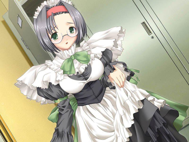 20P Young hentai maids in french uniforms try to serve their master