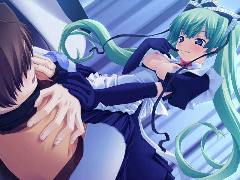 20P Hot young maids with big bouncy titties and french uniforms