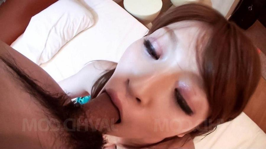 13P Yukina Mori Asian busty sucks dong and gets vibrator on clitoris