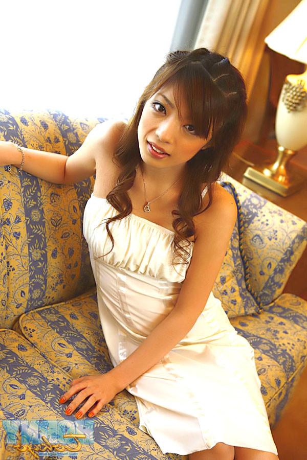 15P Japanese AV Idol Yume Imano in sexy white dress