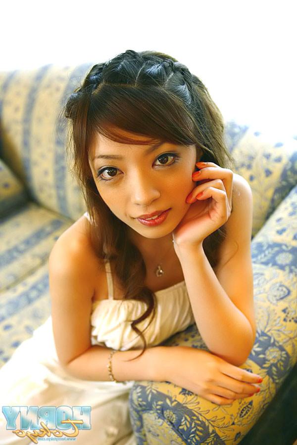 15P Japanese AV Idol Yume Imano in sexy white dress