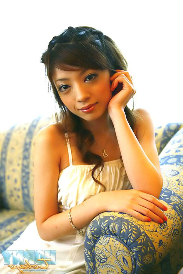 15P Japanese AV Idol Yume Imano in sexy white dress