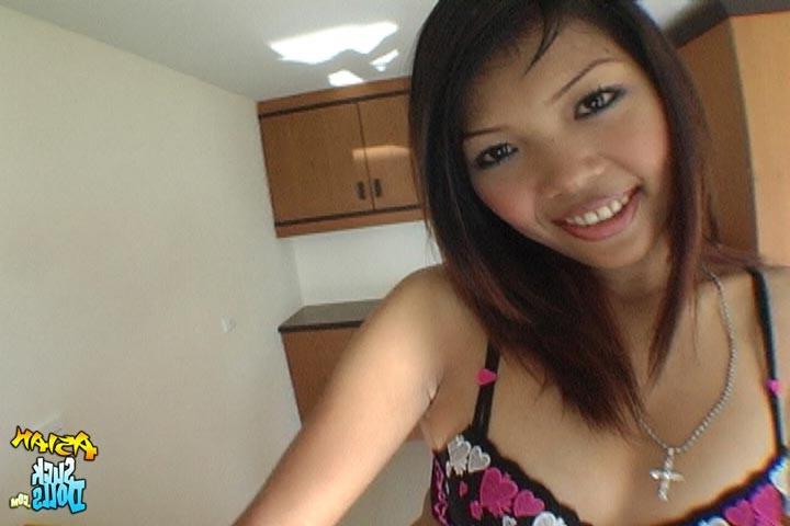 15P Taew gets her mouth and pussy stuffed with white cock