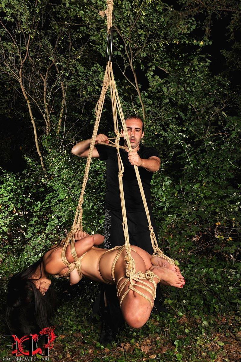 16P Marica Hase gets tied up and hung in the forest