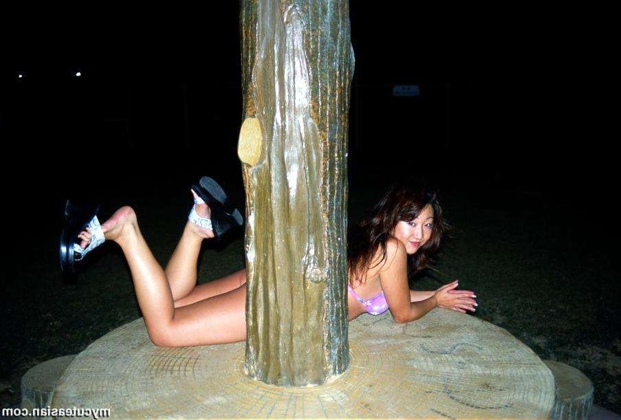 16P My horny busty asian wife posing nude outdoor