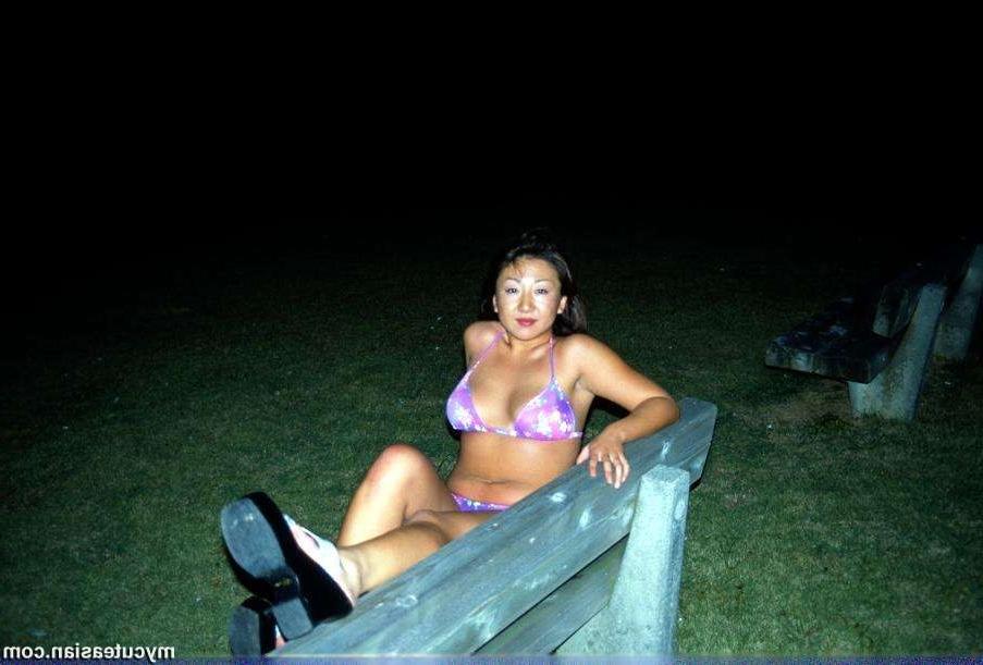16P My horny busty asian wife posing nude outdoor
