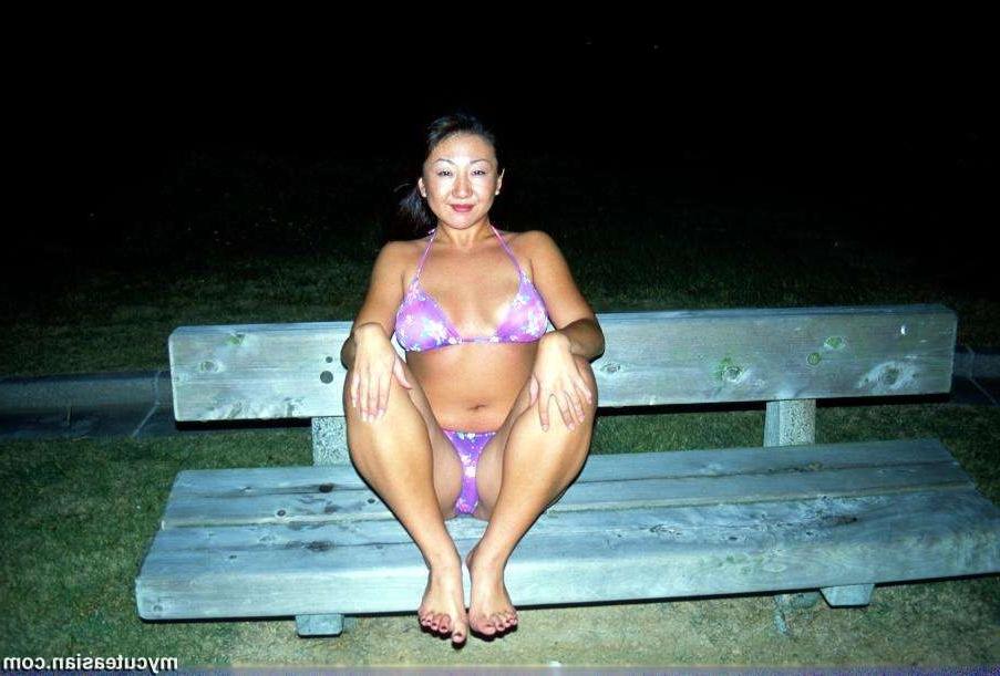 16P My horny busty asian wife posing nude outdoor
