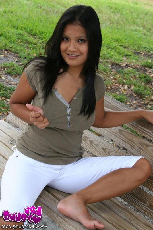 16P Busty Asian teen poses sexy