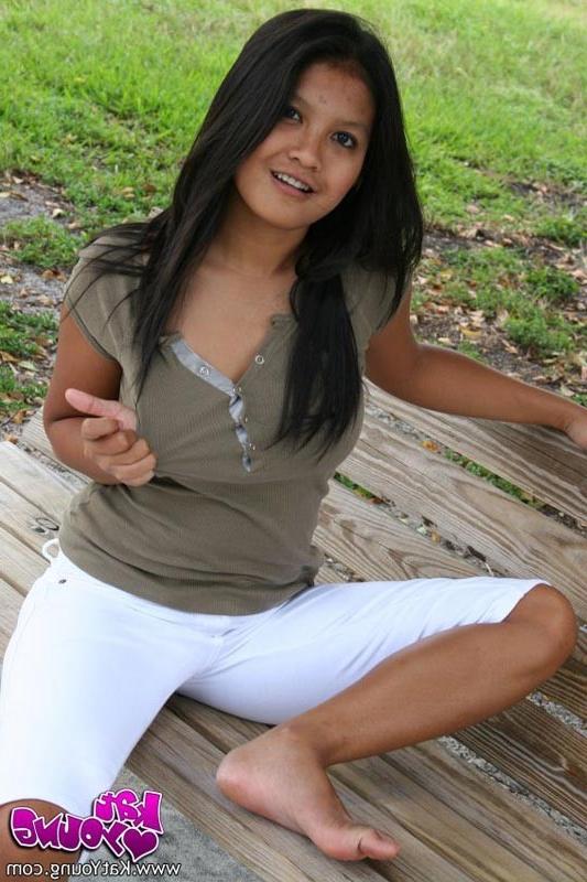 16P Busty Asian teen poses sexy
