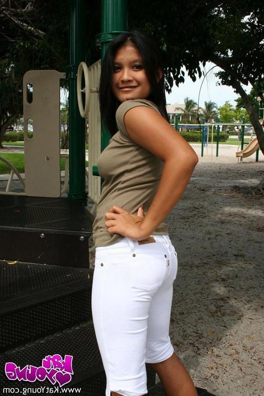 16P Busty Asian teen poses sexy
