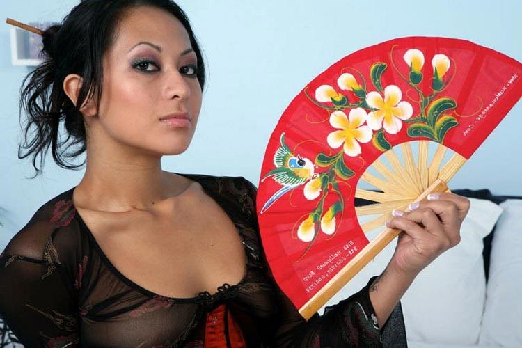 16P Pierced asian getting hard drilled with thick cock