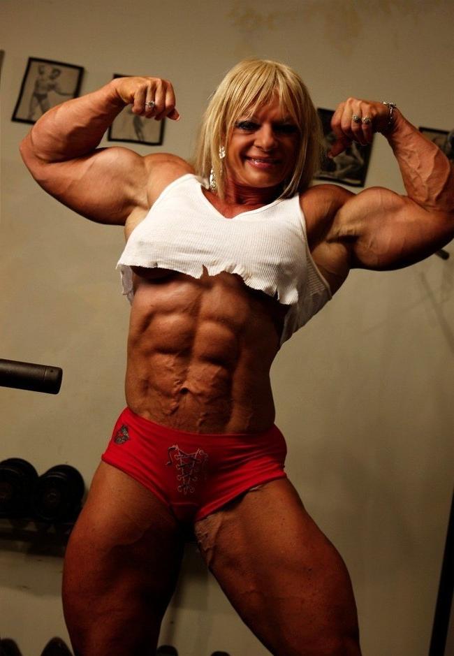 12P Truly huge Female monster Bodybuilder massive femdom muscles
