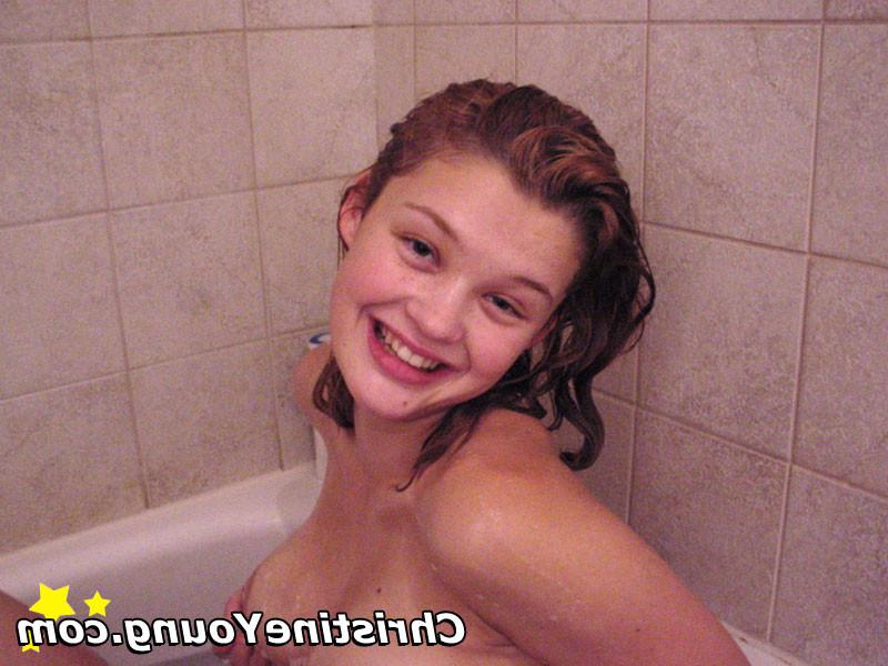16P sweet busty teen in the shower