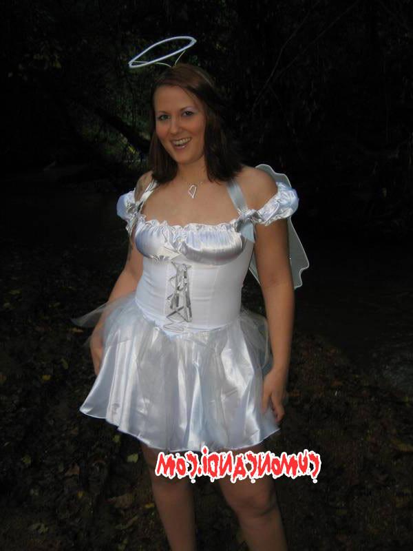 17P Candi In Fairy Costume Outside By Creek