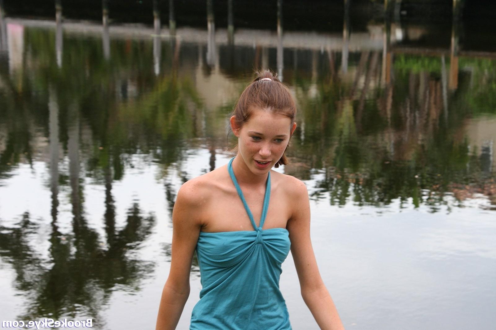 16P tight teen shows off her perky little titties