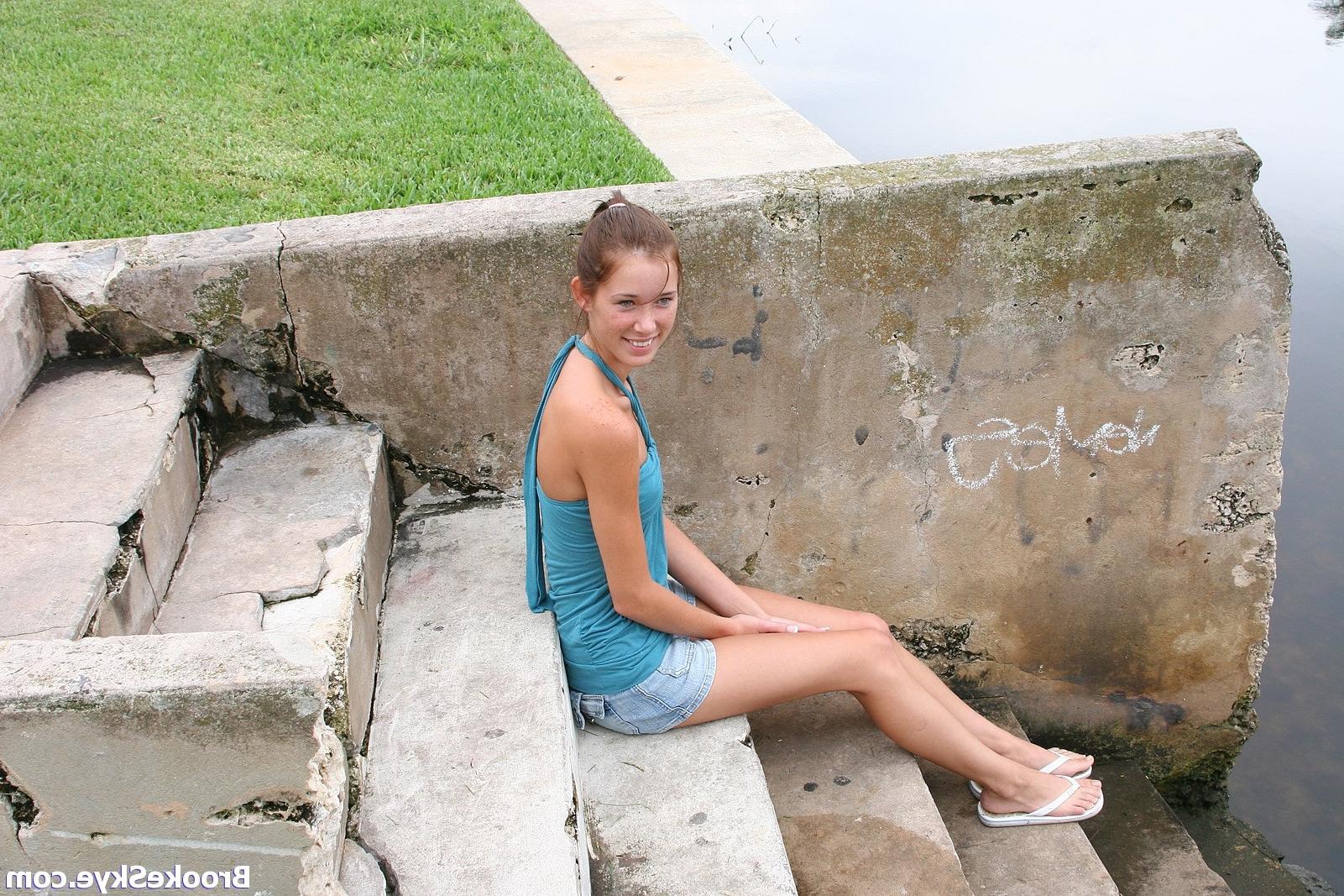 16P tight teen shows off her perky little titties