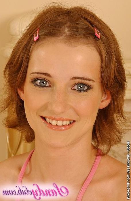 20P Teen brunette Amy Shine toying a monster dildo