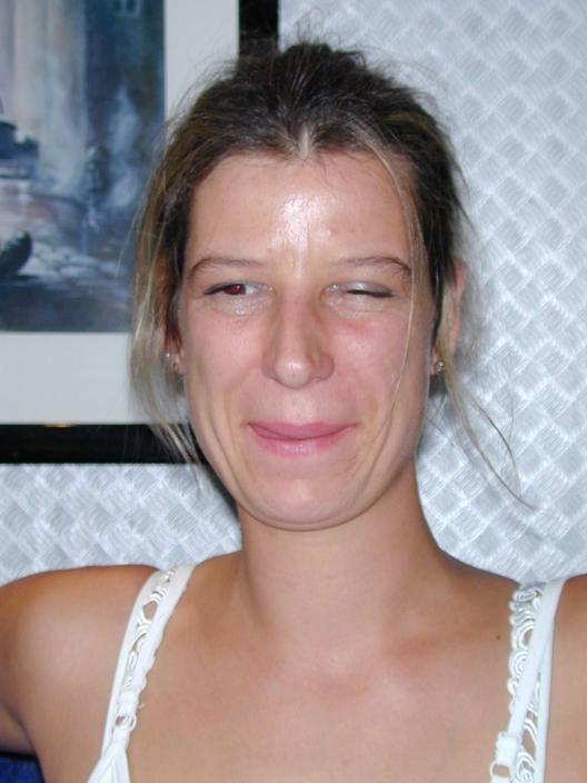 16P Drunk First Time Mom in White Lingerie Stripping