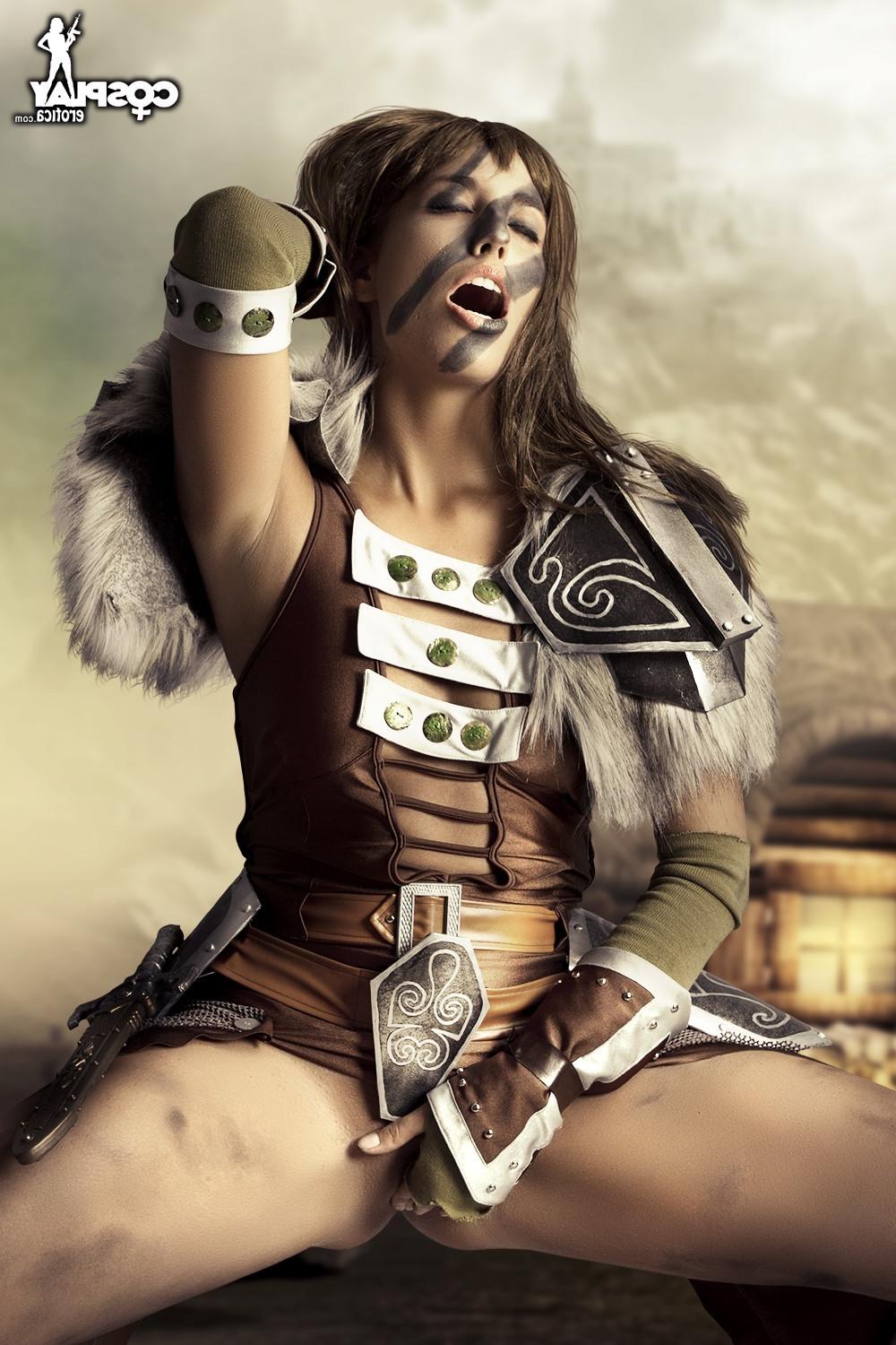 12P CosplayErotica  Aela The Elder Scrolls nude cosplay
