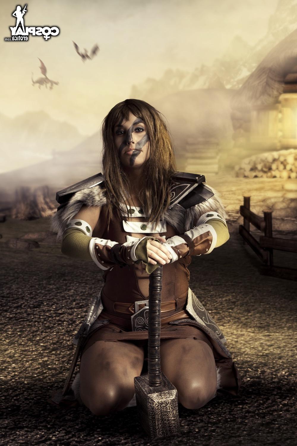 12P CosplayErotica  Aela The Elder Scrolls nude cosplay