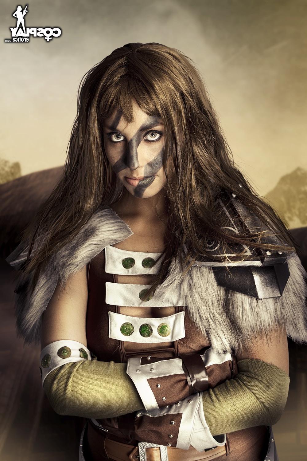 12P CosplayErotica  Aela The Elder Scrolls nude cosplay