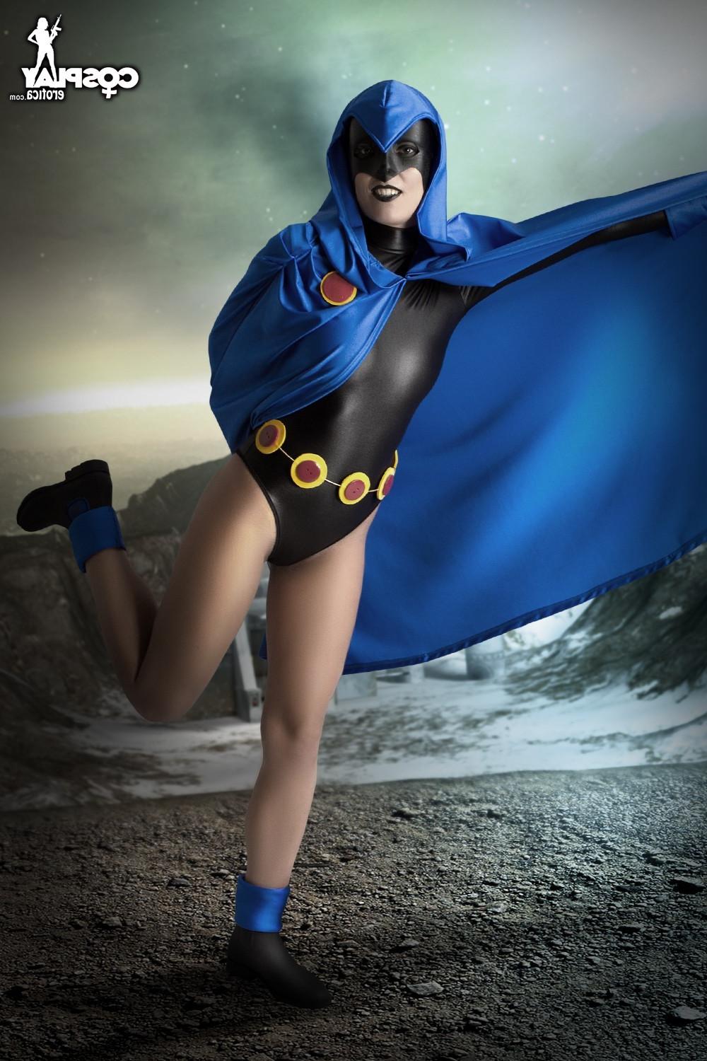 10P CosplayErotica  Raven Teen Titans nude cosplay