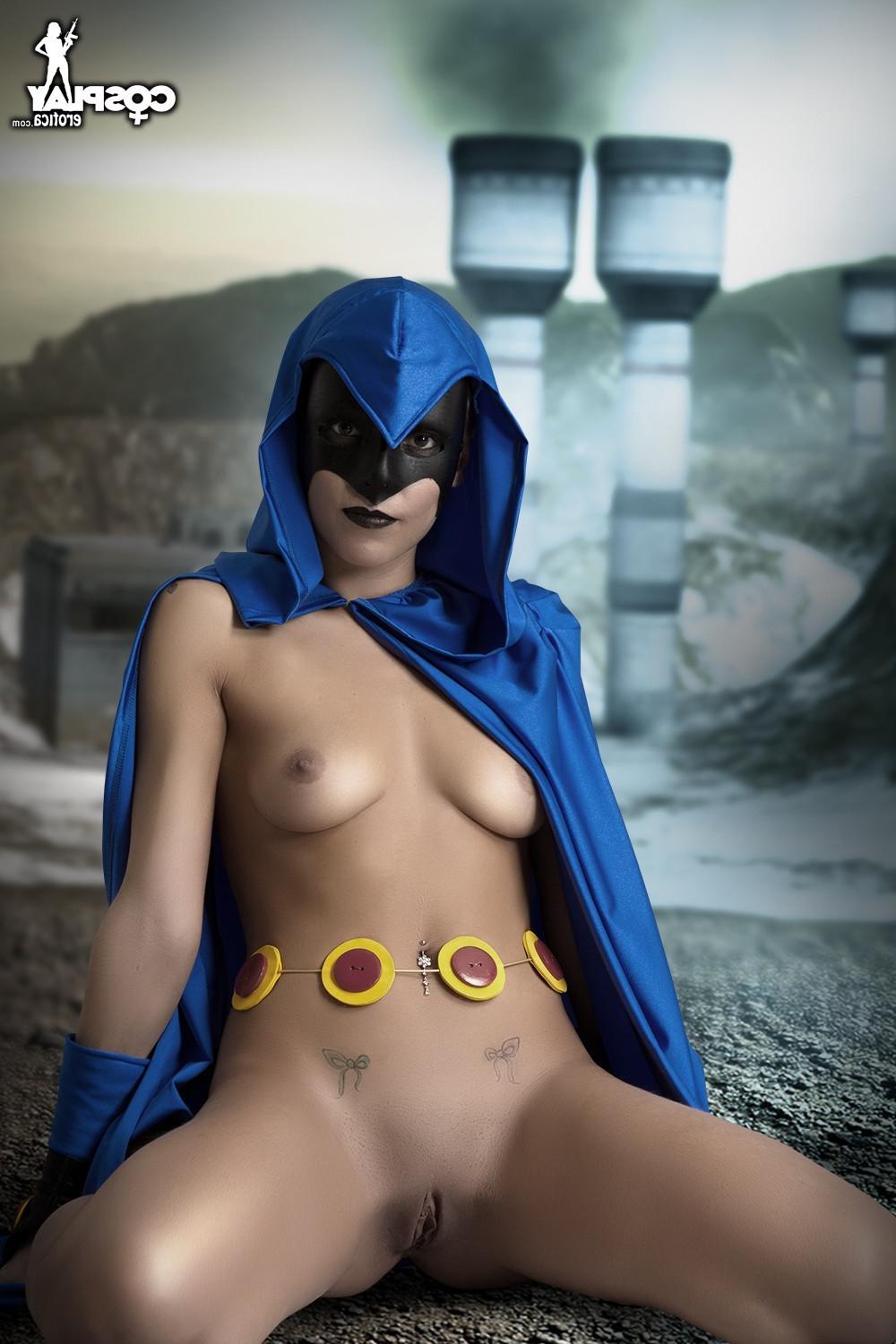 10P CosplayErotica  Raven Teen Titans nude cosplay