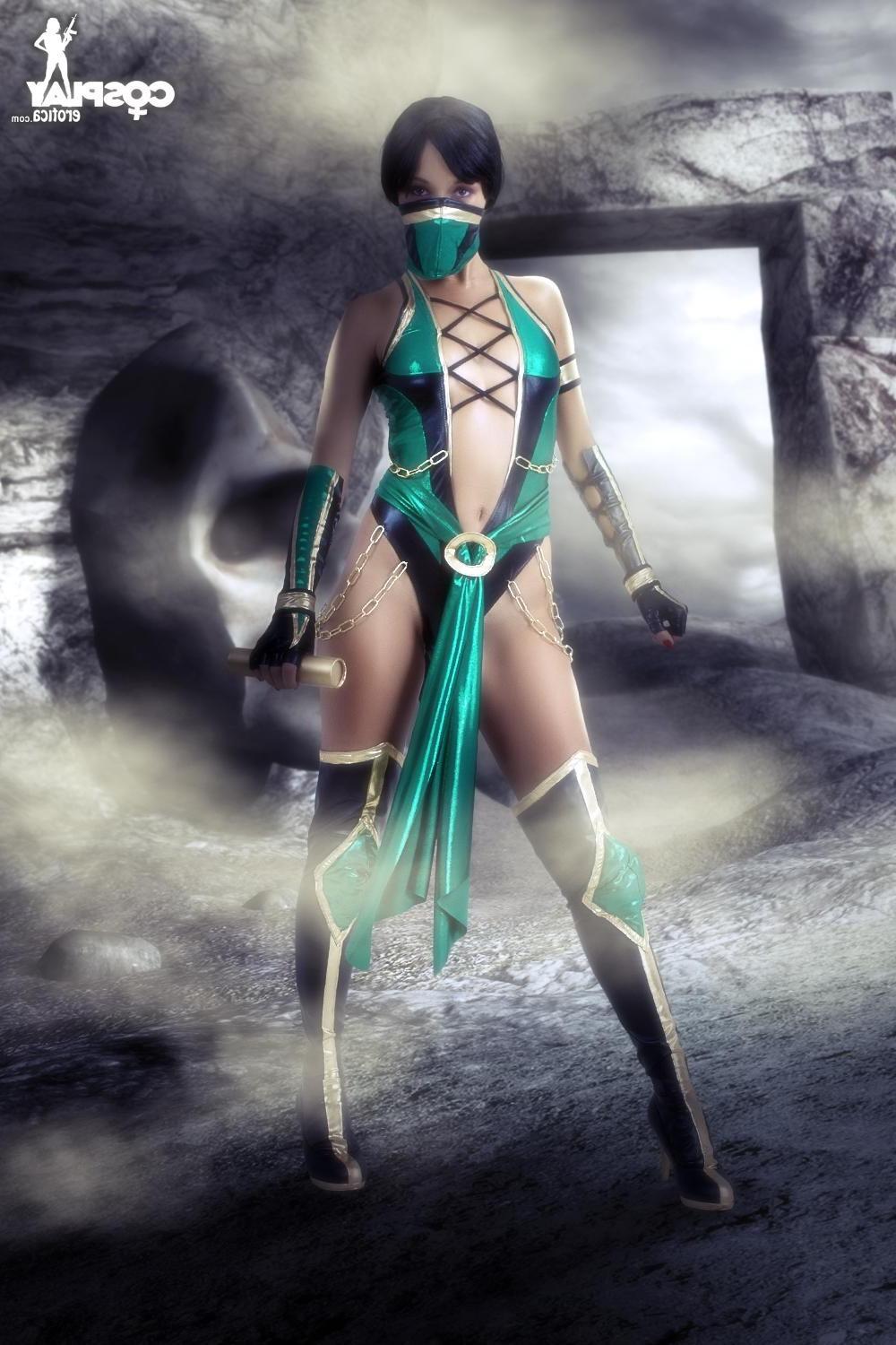 12P CosplayErotica  Jade Mortal Kombat nude cosplay