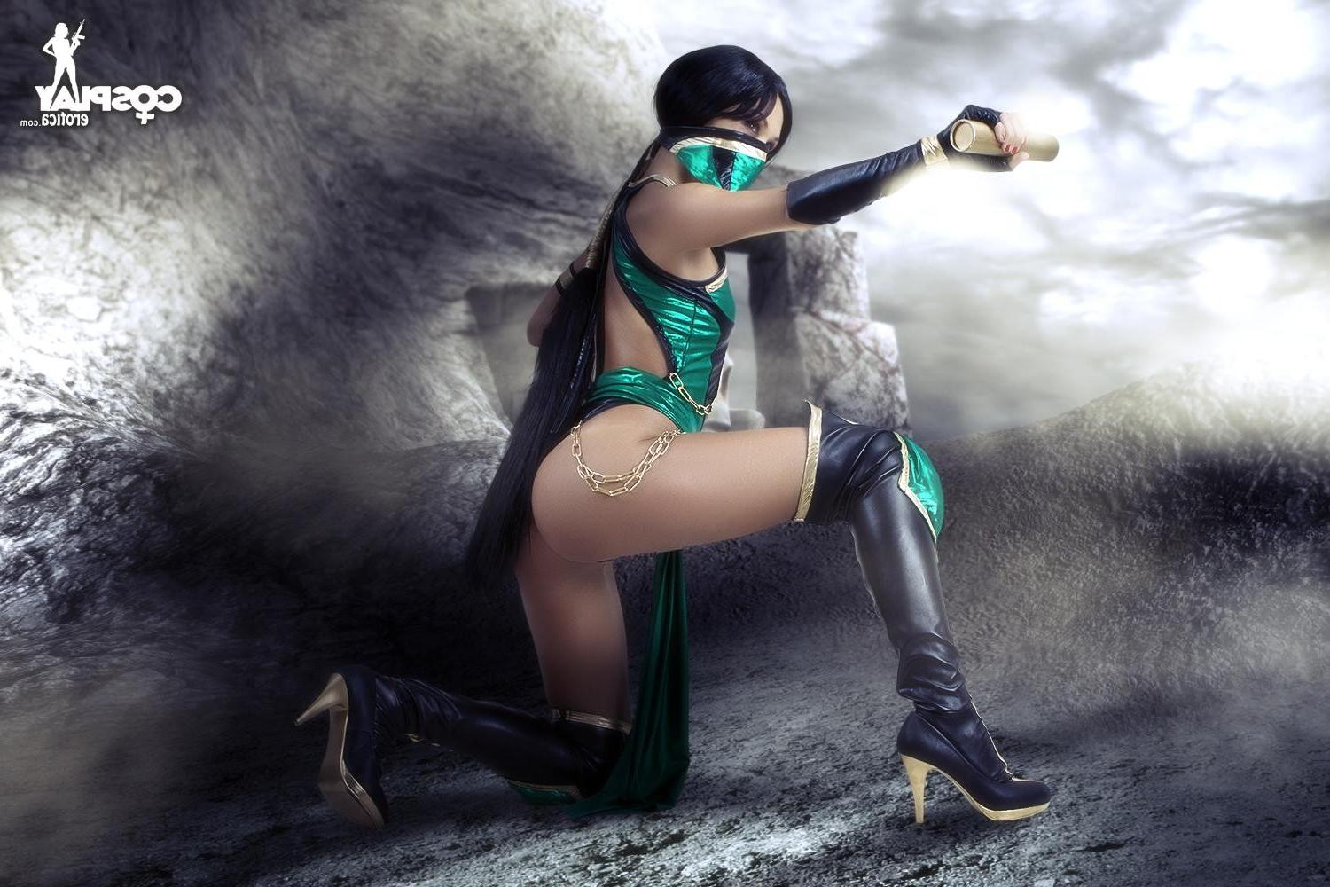12P CosplayErotica  Jade Mortal Kombat nude cosplay