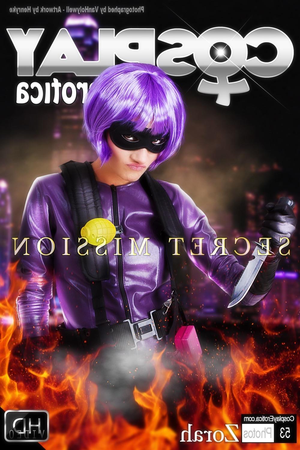 12P CosplayErotica  Hit Girl Kick Ass nude cosplay