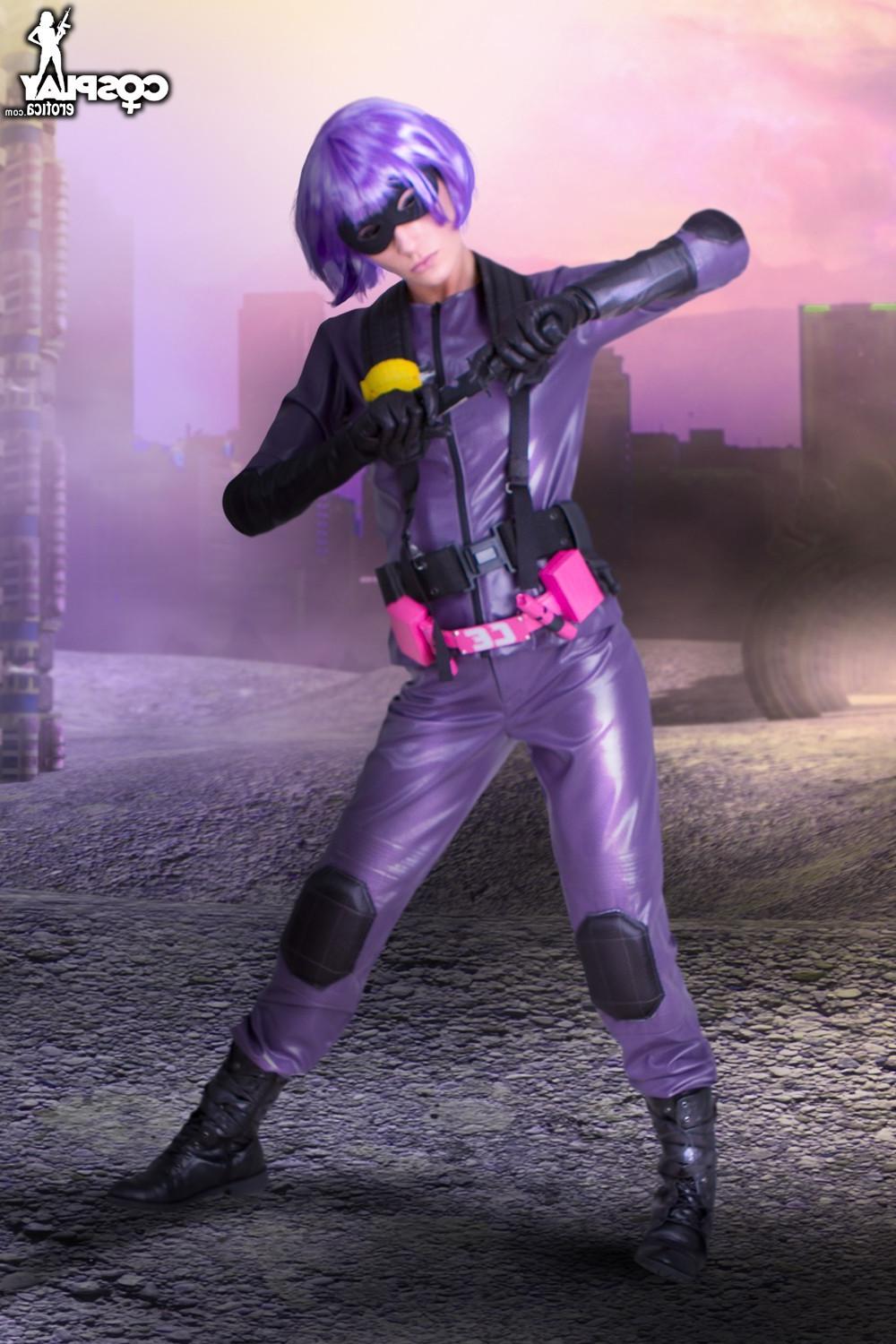 12P CosplayErotica  Hit Girl Kick Ass nude cosplay