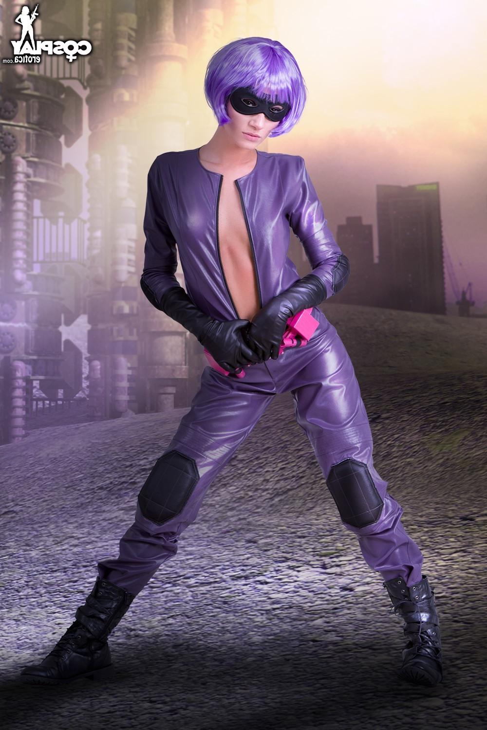 12P CosplayErotica  Hit Girl Kick Ass nude cosplay