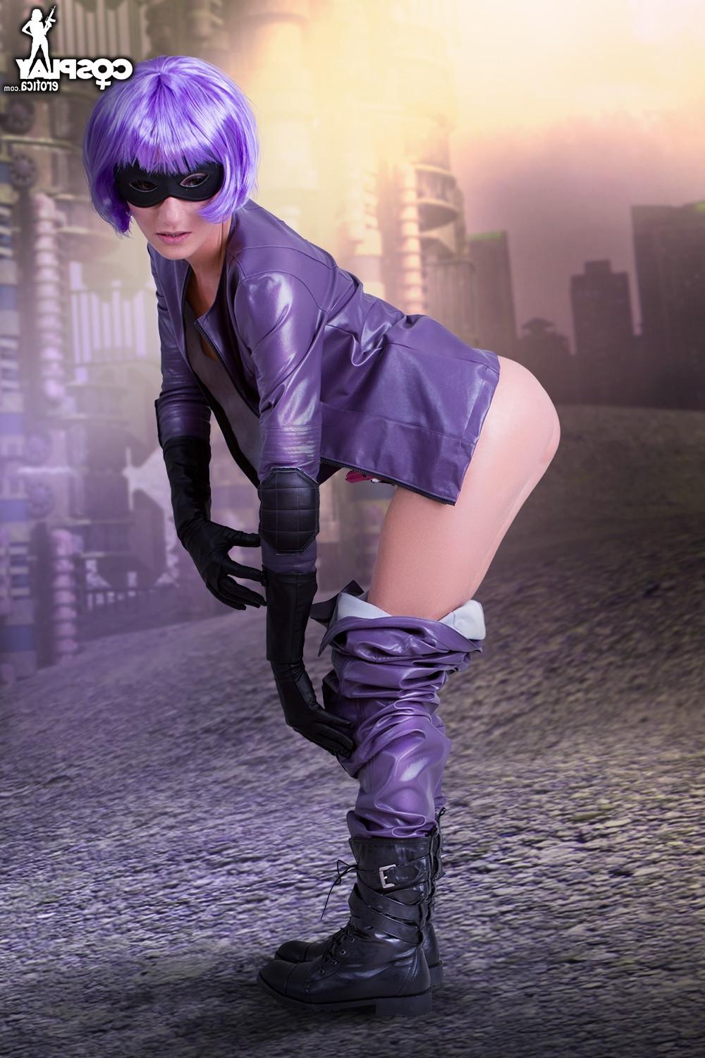 12P CosplayErotica  Hit Girl Kick Ass nude cosplay