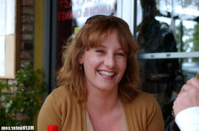 15P Busty redheaded milf having a great time riding the hunters cock