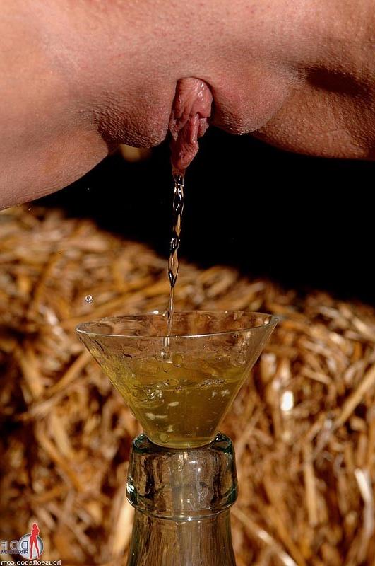 16P Sexy CJ all tied up in the barn forced to drink her pee