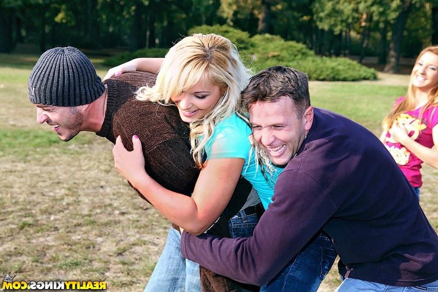 16P European bitches in a foursome with lucky guys