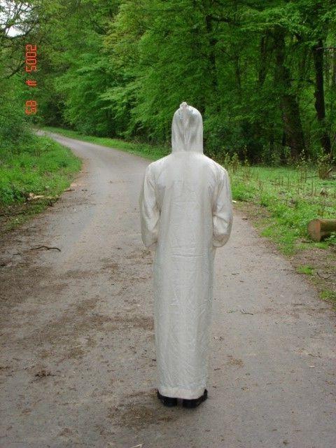 15P Fitness dressed in sexy long dress teases in the forest