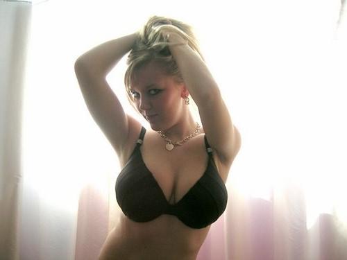 15P Gorgeous cute amateur busty teen posing on camera