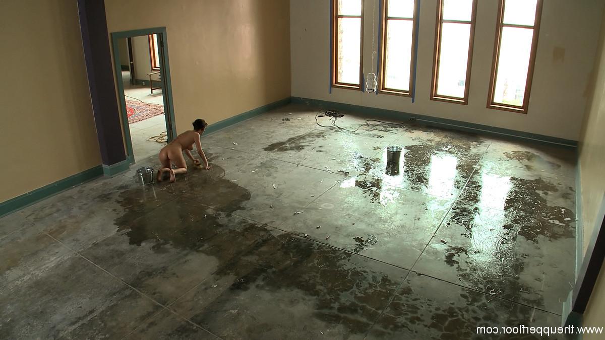 24P Dirty slave slut trained to scrub floors and get fucked
