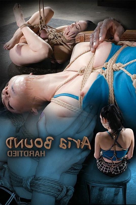 16P Aria Alexander in blue is rope bound and pussy toyed by maledom 